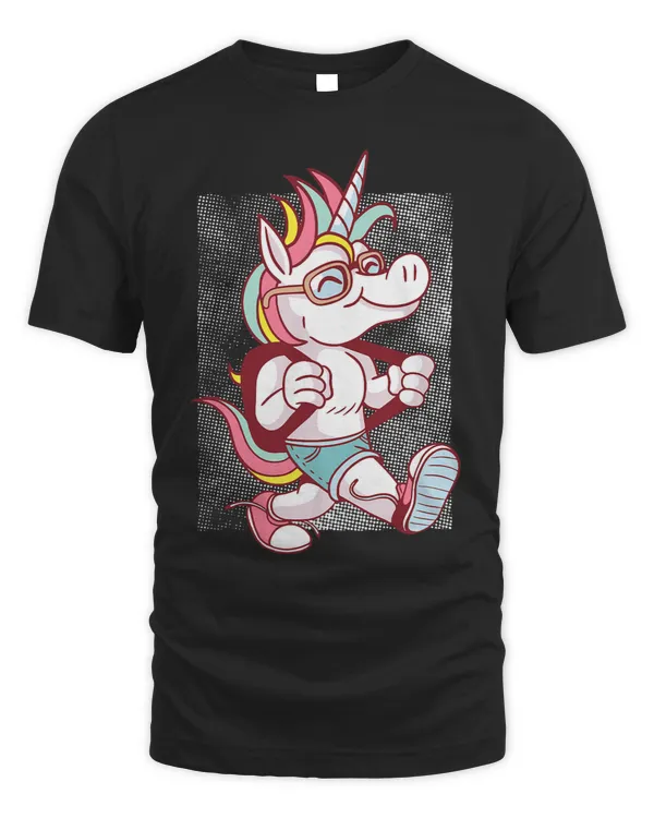 Happy Unicorn goes back to school t shirt