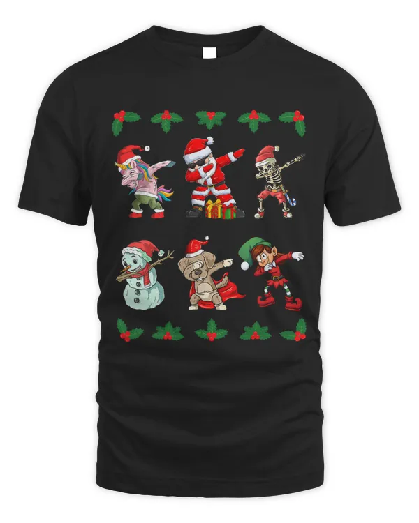 Dabbing Santa Claus Santa Elf Christmas