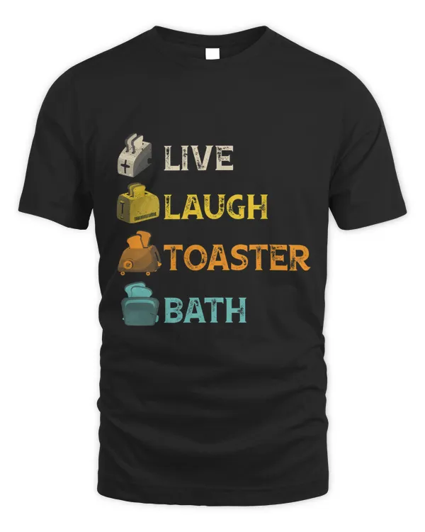 Funny Saying Live Laugh Toaster Bath Inspirational Quote