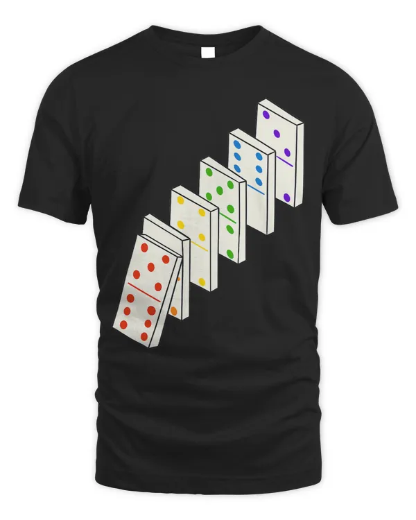 Dominoes Symbol Tee Shirt Funny Women Dominoes Dot 1