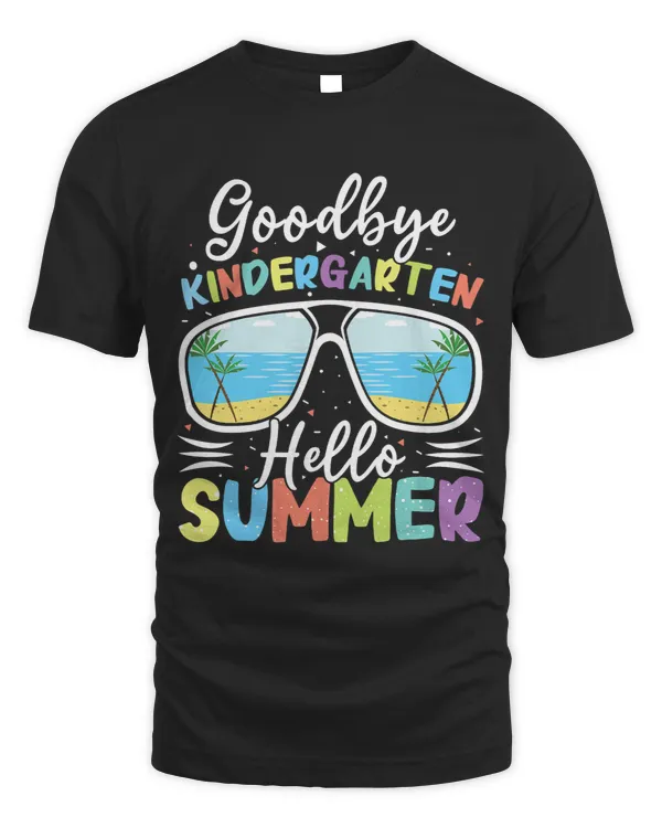 Bye Kindergarten Student Schools Out Last Class Hello Summer