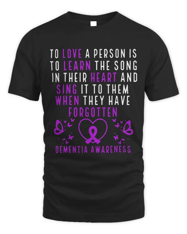 Alzheimers Awareness Purple Ribbon Motivational Quote