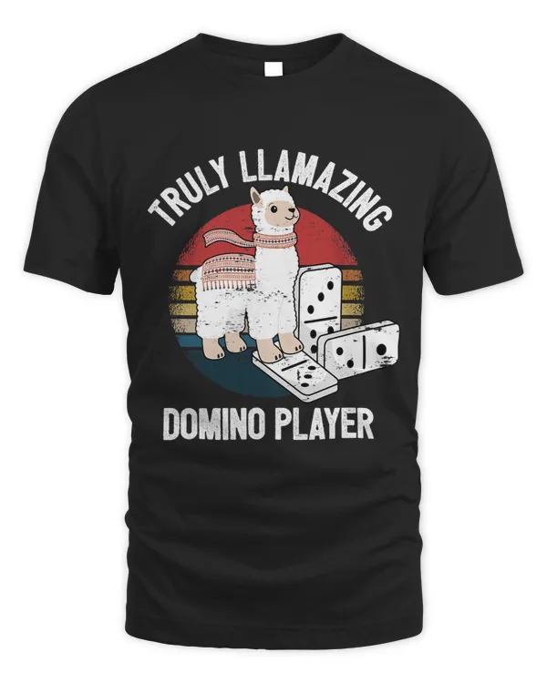 Amazing Domino Player Dominoes Game Llama Alpaca