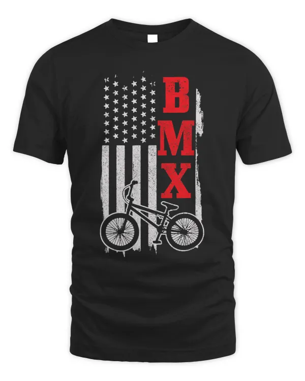 BMX American Flag Patriotic Bike Gift Men Women Boys Kids