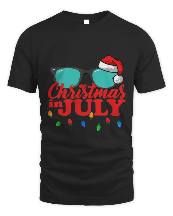 Christmas In July Santa Hat Sunglasses Summer Celebration 29