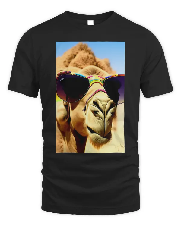 cool camel holiday selfie desert sunglasses comic drawing 1
