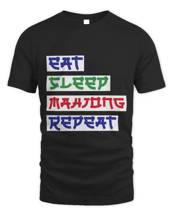 Eat Sleep Mahjong Repeat Mahjong Cards Mahjong Player