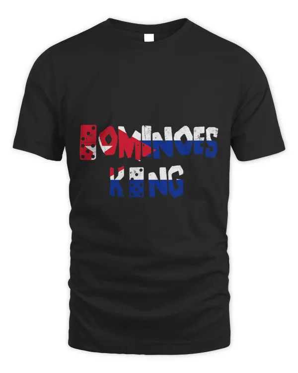 Cuban Dominoes King Domino Cuba Flag T Shirt