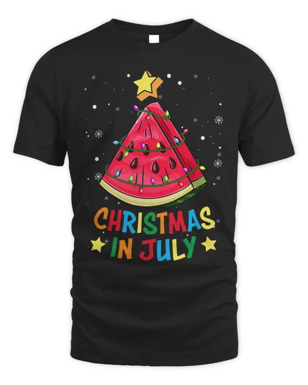 Christmas In July Watermelon Christmas Tree Summer Vacation