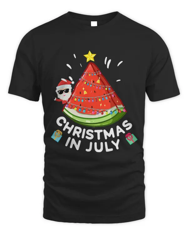 Christmas In July Watermelon Santa Summer Tree