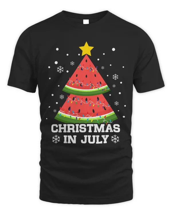 Christmas In July Watermelon XMas Tree Fruit Summer