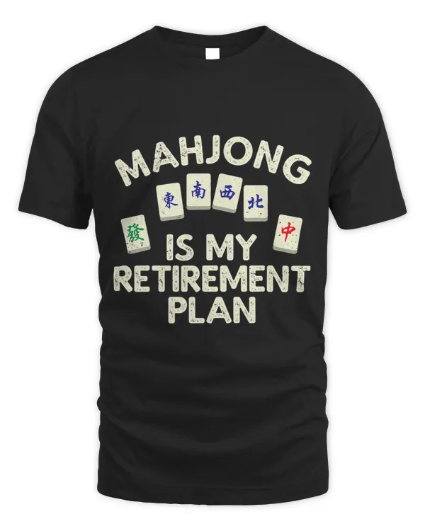 Funny Mahjong Design For Men Women Mahjong Player Retirement