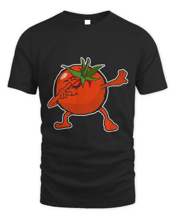 Funny Dabbing Tomato Drawing Tee Kids