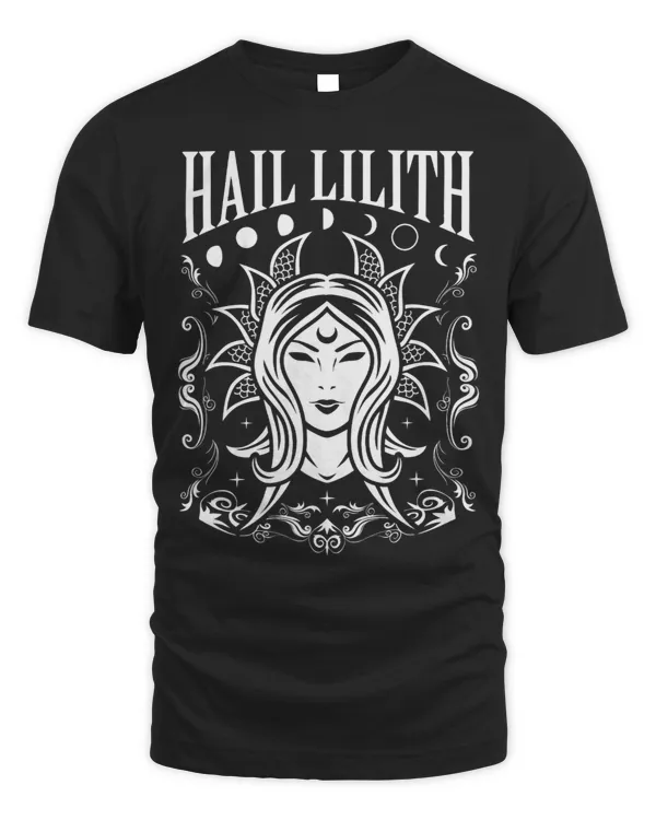 Dark Demon Occult Hail Lilith and Full Moon Cycle Womens