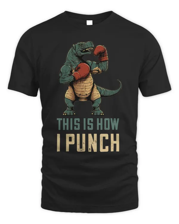 Boxing Dino TRex Dinosaur Boxer Boxing Gloves Kickboxer