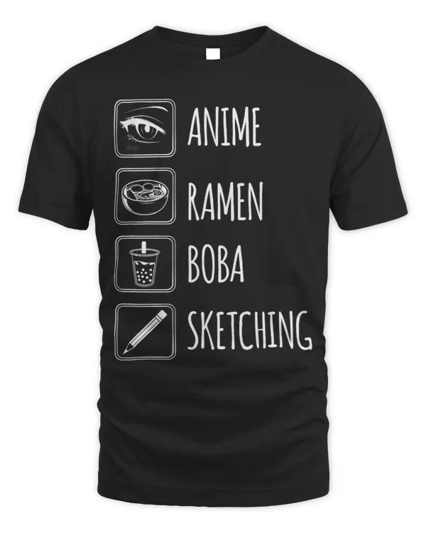 Anime Ramen Boba Sketching Bubble Tea