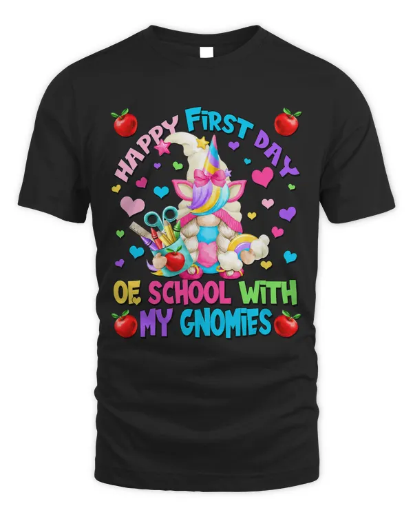 Pony Unicorn Teacher Gnome For Women Happy First Day Of School Ponies