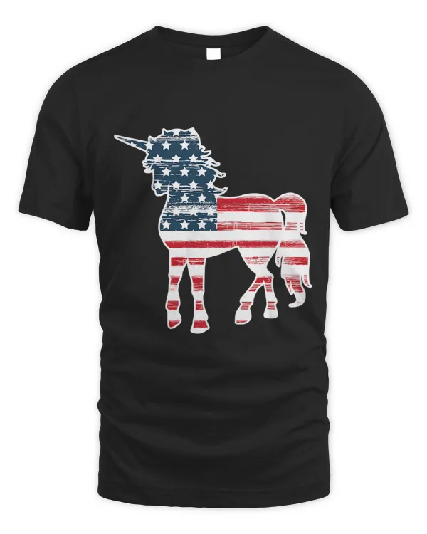 Pony Unicorn 4th of July Unicorn American Flag Patriotic 1 Ponies