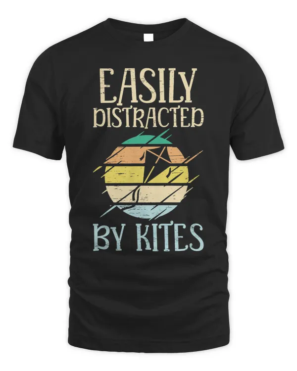 Easily Distracted By Kites Kids String Sport Kite Flyer