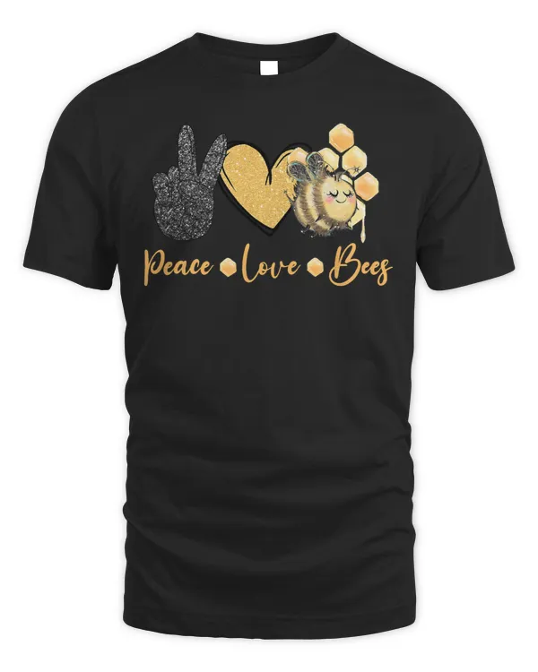 Bee Beekeeping Peace Love Bees THand Sign Heart Beekeeping Bee Lovers 238 Beekeeper