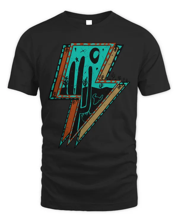 Desert Night Turquoise Lightning Bolt Western Country Girl