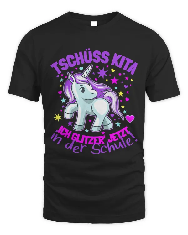 Pony Unicorn Kids Kita Abgängerin Pink Unicorn Stars Bye Kindergarten Ponies