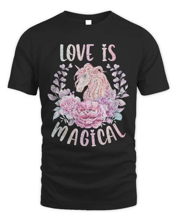 Pony Unicorn Valentines Day Unicorn Gifts For Girls Women Love Is Magical 1 Ponies