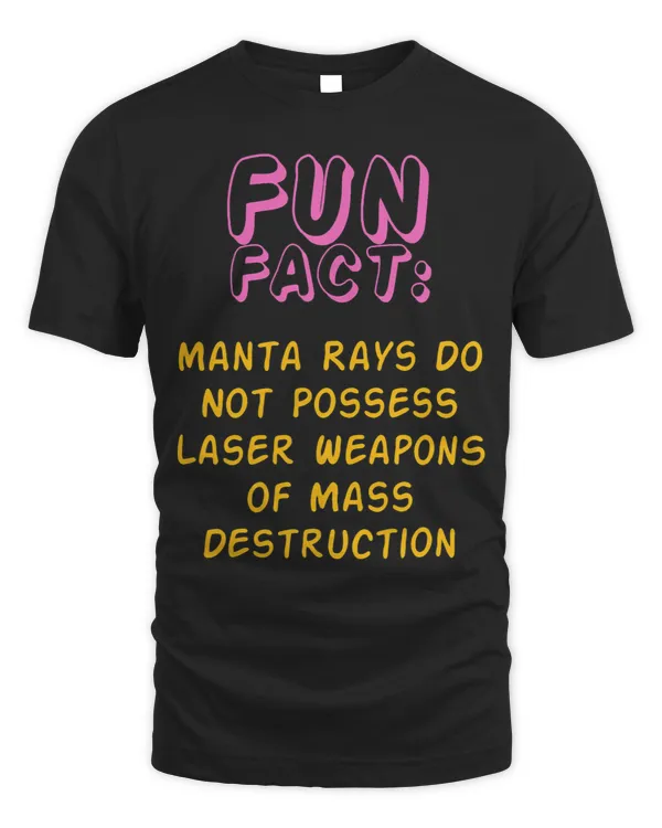 Manta Rays Dont Have Lasers Funny Animal Pun Humor 1