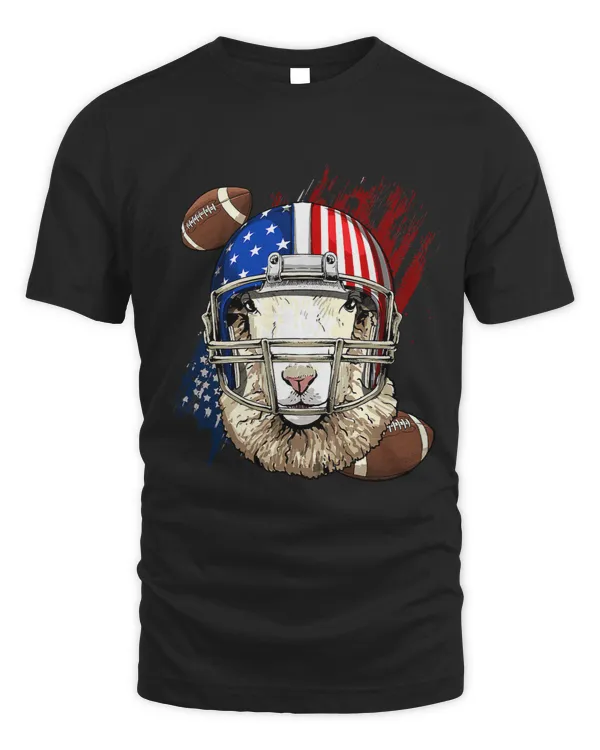 Sheep Lamb American Football Player Sheep Lamb Patriotic Sheep Lover 31 Ewe Sheeps