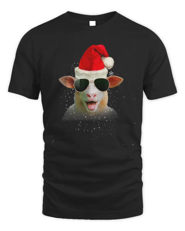 Sheep Lamb wearing Christmas sunglasses red Santa Xmas 195 Ewe Sheeps