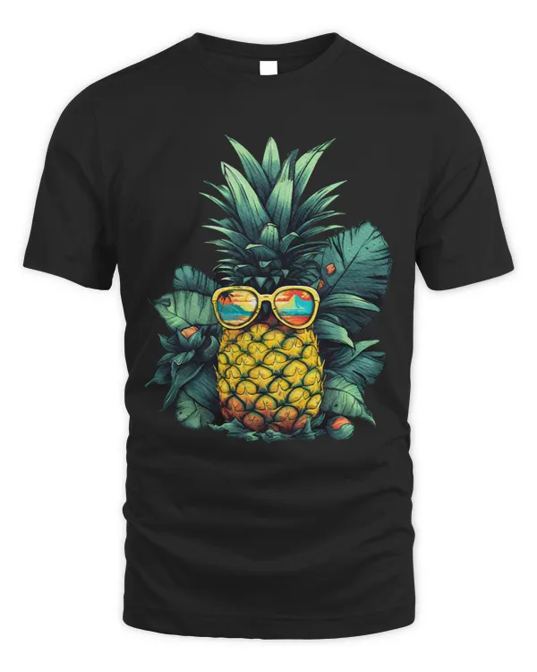 Pineapple Sunglasses Aloha Beaches Hawaii Graphic Vacation