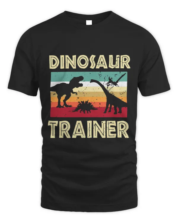 Retro Dinosaur Trainer Shirt Cute Dinosaur Lover Costume