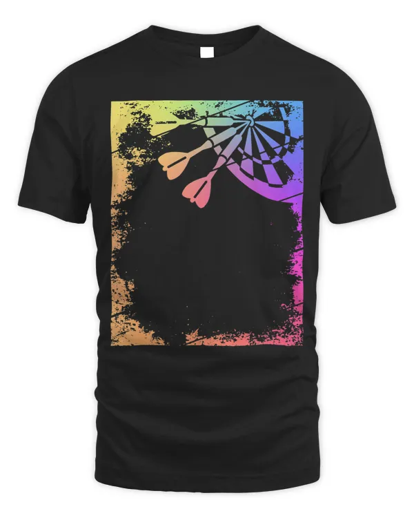 Retro Graphic Dart Player Darts Dartboard Bullseye Triple 20 11