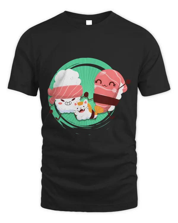 Sushi Gift for Kawaii Women Kids Wasabi Food Salmon