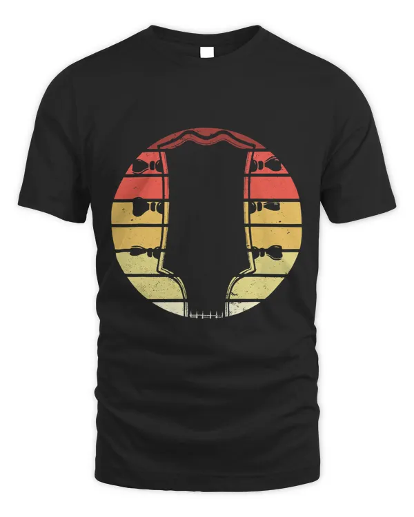 Retro Vintage Bass Guitar Player Guitarist Bassist Musician