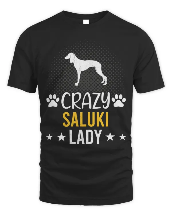 Crazy Saluki Lady Dog Lover Sweatshirt