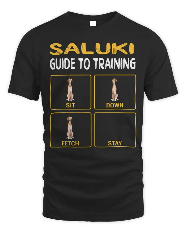 Funny Saluki Guide To Training Dog Obedience T-Shirt