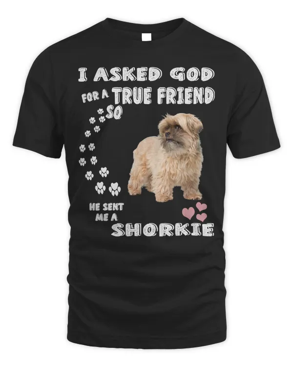 Shih Tzu Yorkie Mix Dog Quote Mom Dad Print Cute Shorkie Tzu Sweatshirt