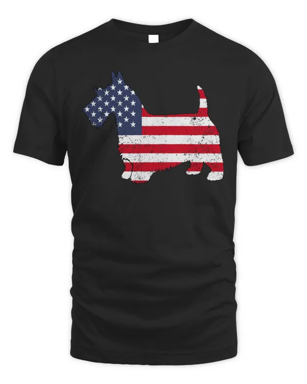 American Patriotic Scottish Terrier ACZ156a Long Sleeve T-Shirt