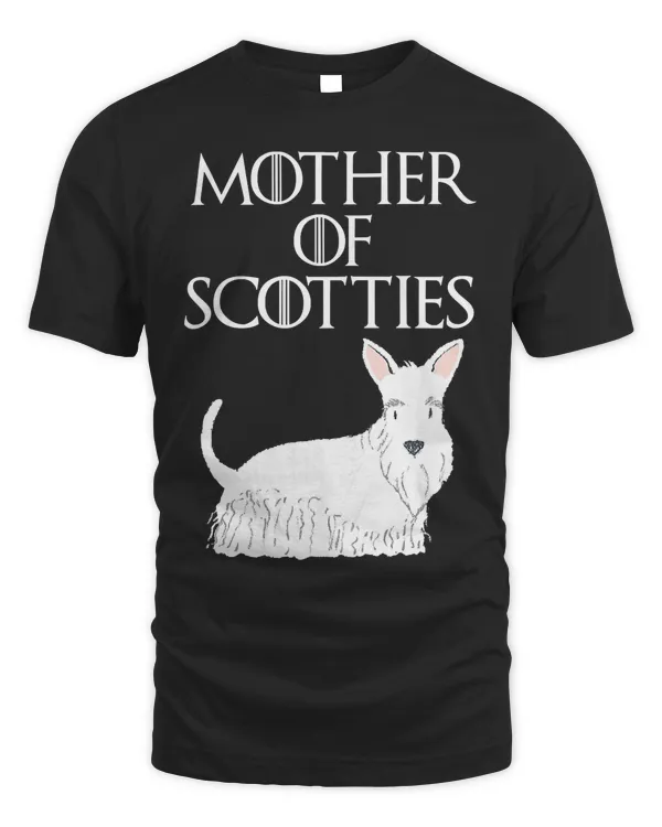 Cute Funny & Unique Scottish Terrier Dog Mom T-Shirt & Gift