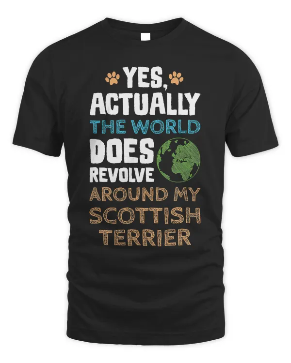 Funny Scottish Terrier Dog TShirt Gifts Men Women