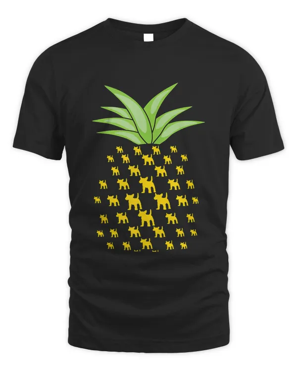 Funny Miniature Bull Terrier Dog Ananas Pineapple Tank Top