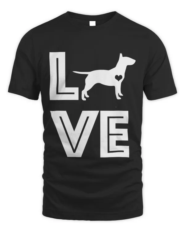 I Heart Dogs Miniature Bull Terrier Pet Lover Gift G002540