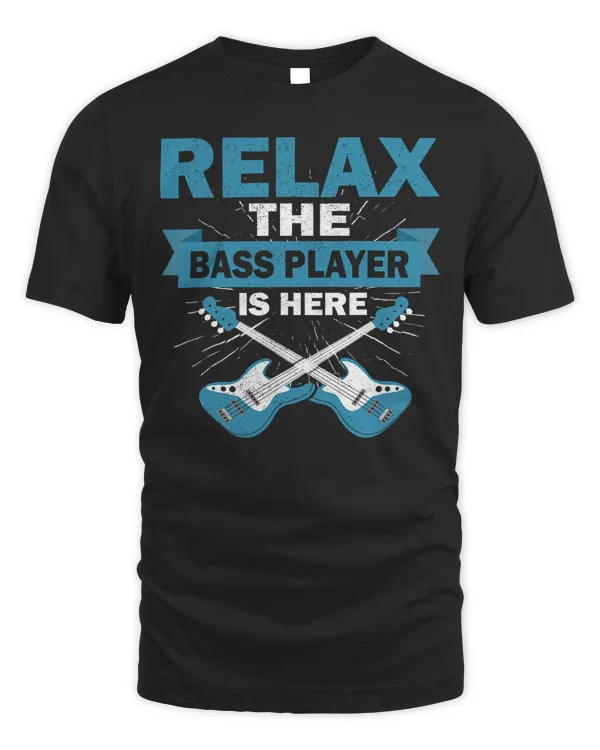 Mens guitarist musical instrument guitar player bass guitar T-Shirt