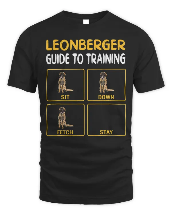 Funny Leonberger Guide To Training Dog Obedience Trainer T-Shirt