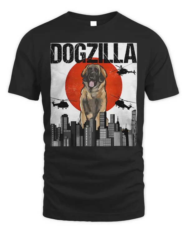 Funny Vintage Japanese Dogzilla Leonberger Pullover Hoodie