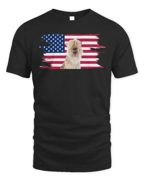 American Flag Dog Lakeland Terrier Long Sleeve T-Shirt