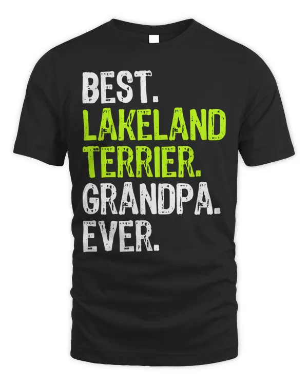Best Lakeland Terrier Grandpa Ever Dog Lover Long Sleeve T-Shirt