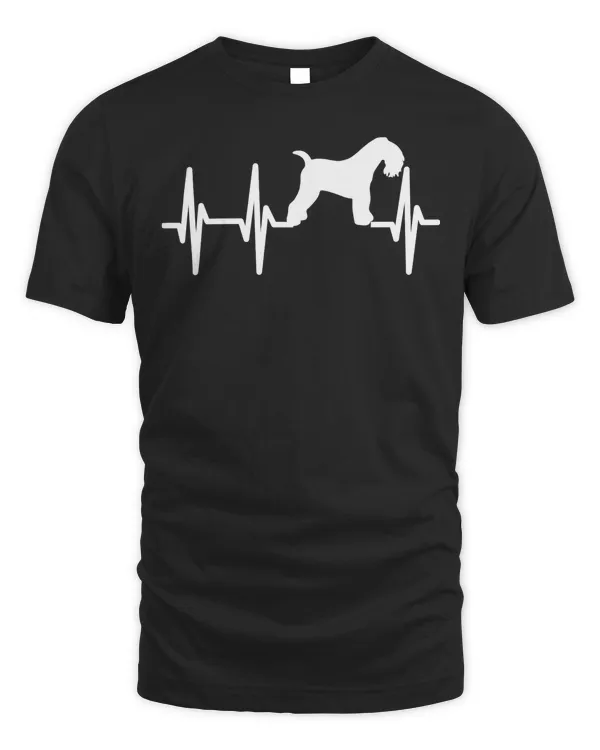 Lakeland Terrier Heartbeat Dog Mom Dad Pet Gift Long Sleeve T-Shirt