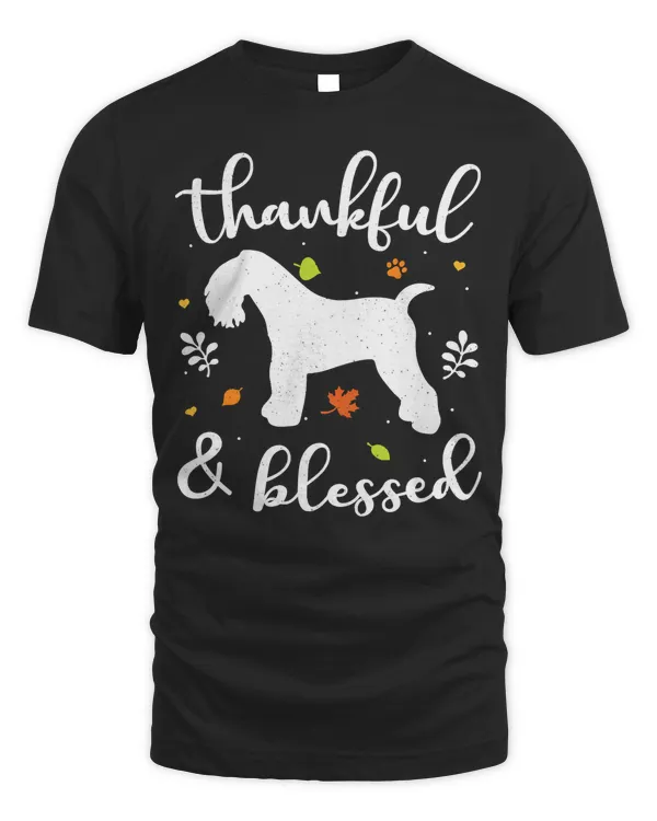 Lakeland Terrier Thanksgiving Dog Thankful Blessed Mom Gift T-Shirt Copy